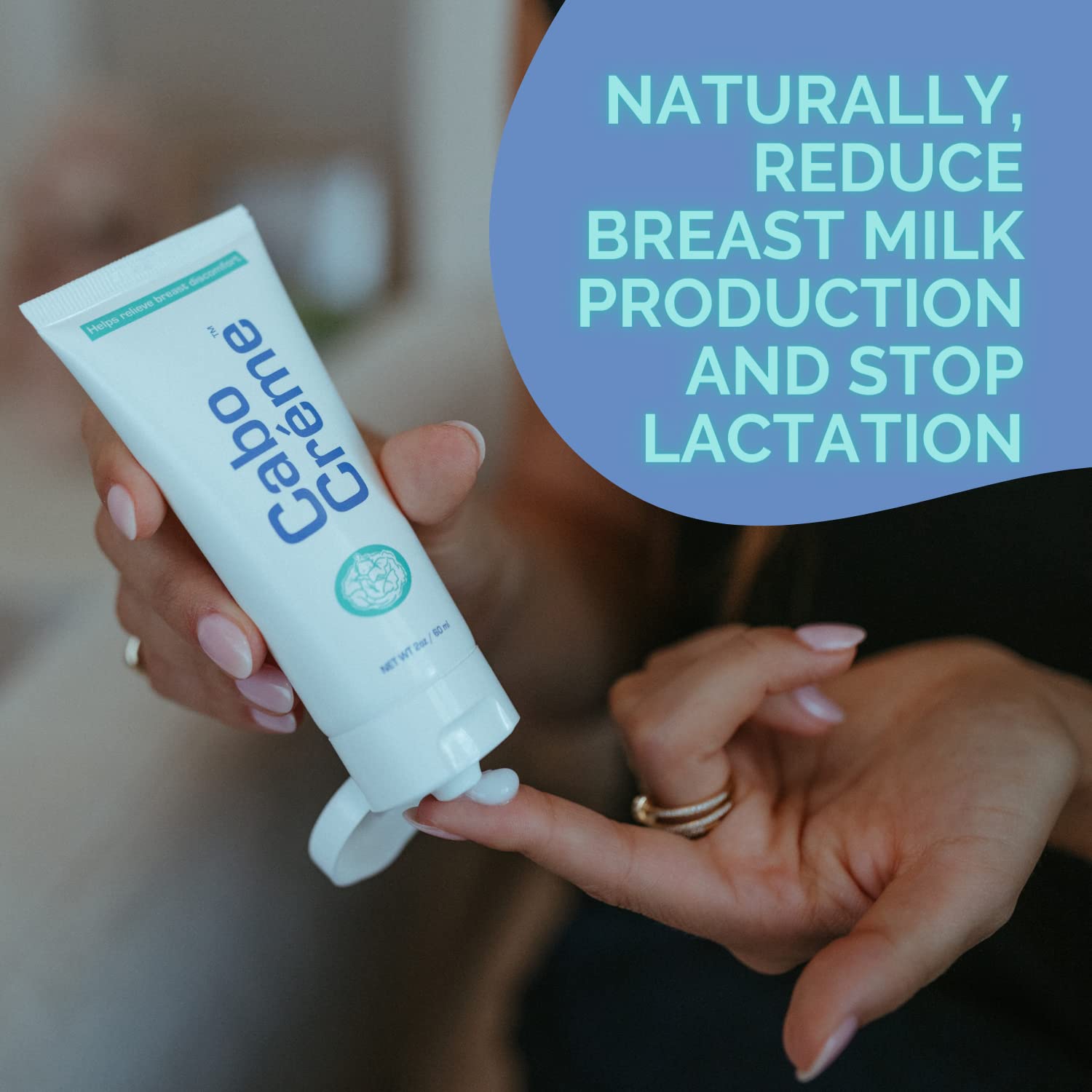  CaboCréme Cabbage Breast Cream for Engorgement, Breastfeeding,  Weaning Support, and Suppression of Breast Milk